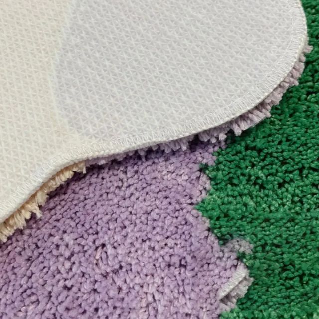 Vibrant Multi-Colored Area Rug Cotton Blend