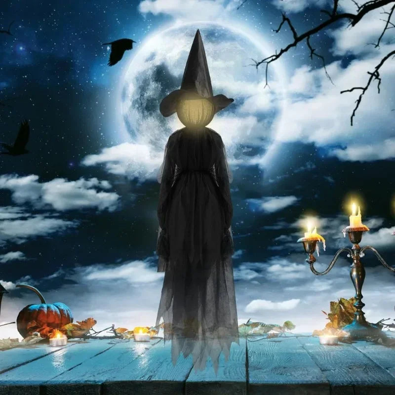 Spooky Witch Handheld LED Decor Lamp