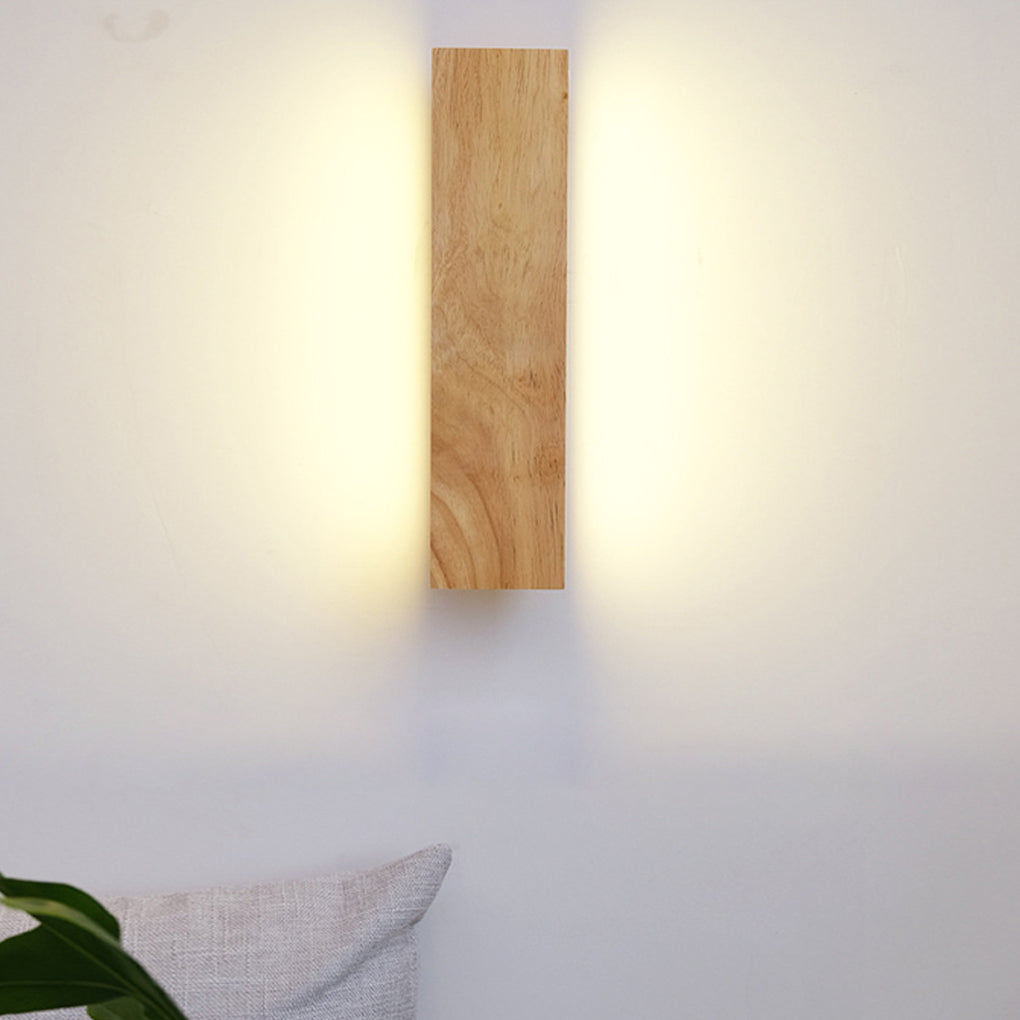 Adjustable Simple Wooden LED Wall Light Fixture - Cofik