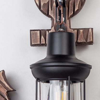 Rustic Nautical LED Wall Lamp