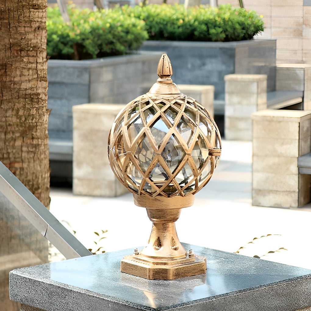 Durable Metal Round Solar Powered Outdoor Garden Lights - Cofik