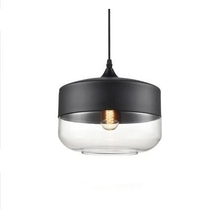 Unique Wooden Glass Hanging Lamp Adjustable