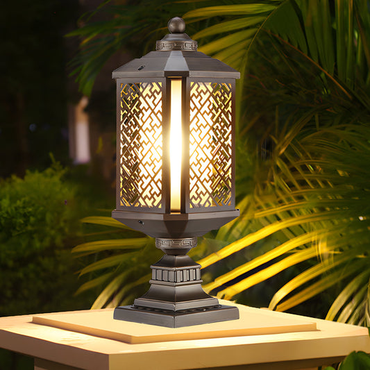 Vintage Outdoor Retro Metal Lantern Post Lights - Cofik