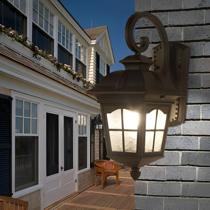 Classic Outdoor LED Glass Wall Lanterns
