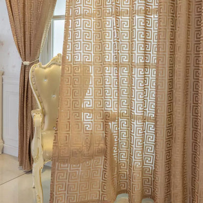 Luxurious Patterned Embroidered Drapes