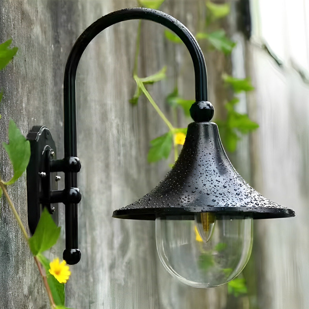 Unique Black Outdoor LED Wall Light Fixture