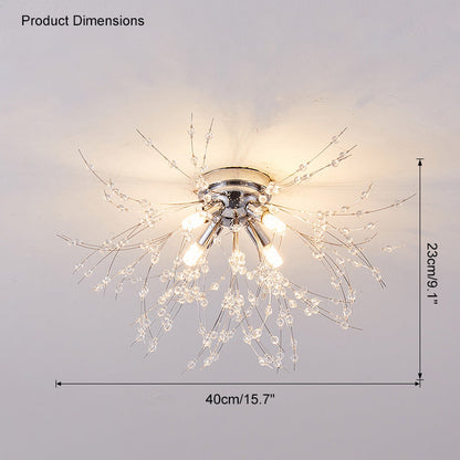 Elegant Crystal Ceiling Light Fixture