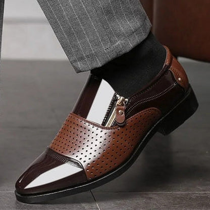 Sleek High Heel Ankle Shoes with Zipper Closure