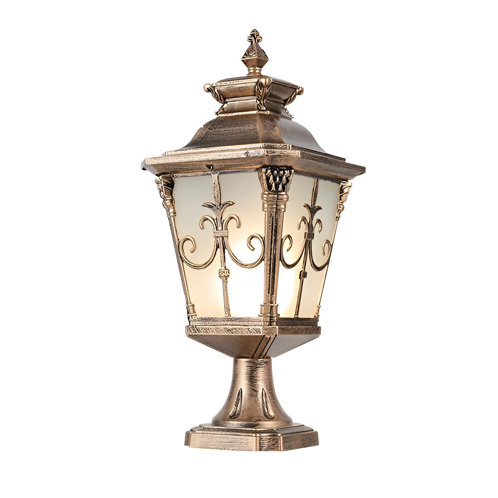 Vintage Design Outdoor Solar Powered Fence Post Lights