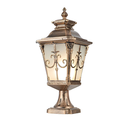 Vintage Design Outdoor Solar Powered Fence Post Lights