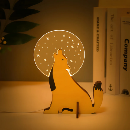 Stylish Wooden Desk Light