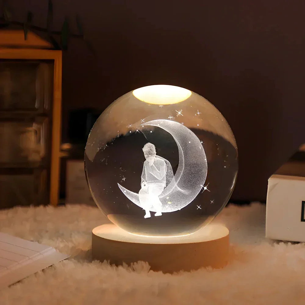 Colorful Globe LED Bedside Lamp