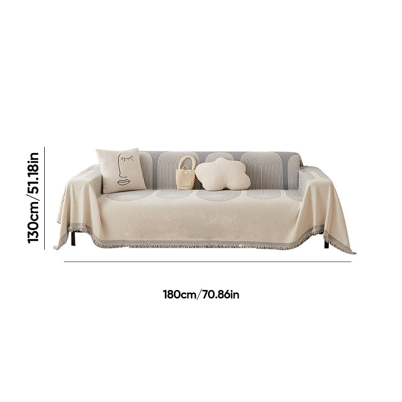 Plush Reversible Couch Slipcover
