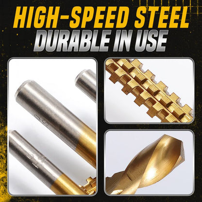 Premium Titanium Drill Bits Set (6 Pieces)