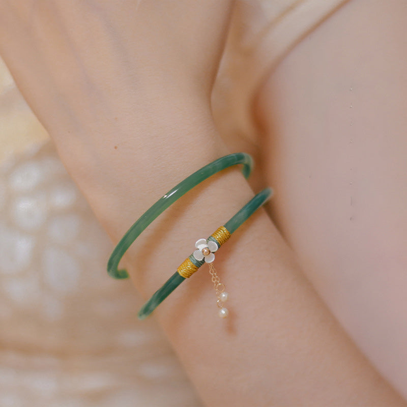 Luxurious Green Jade Bangles