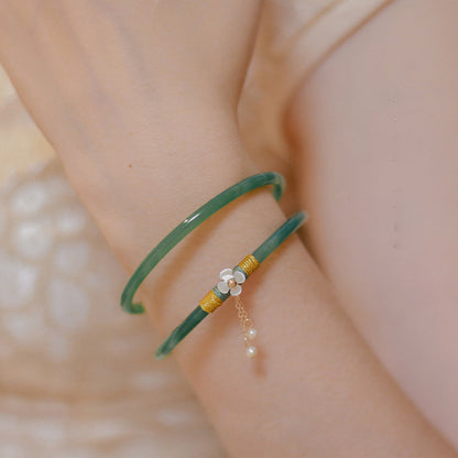 Luxurious Green Jade Bangles