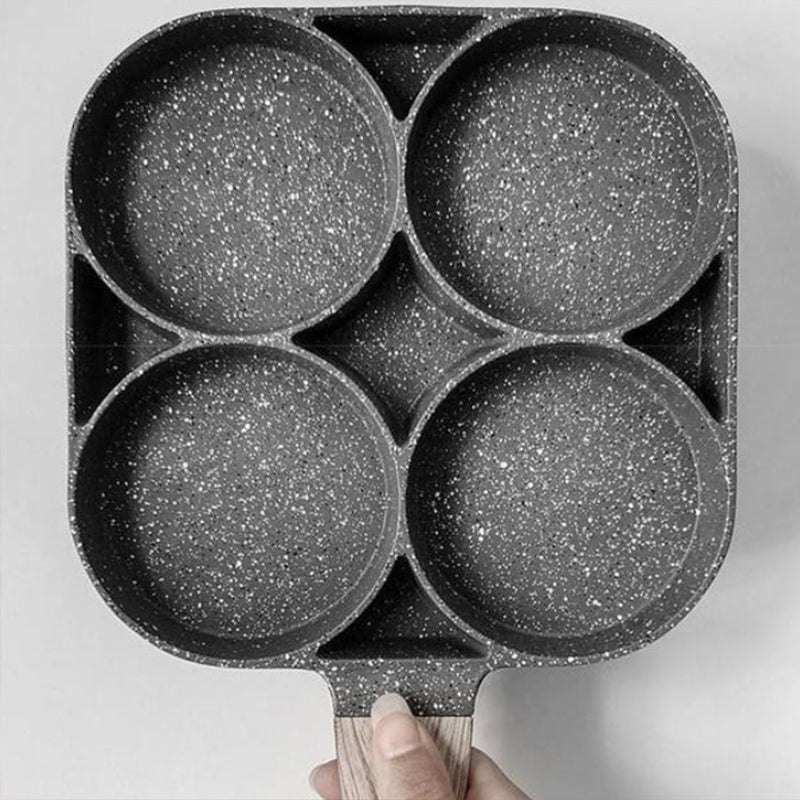 Non-Stick Four Egg Pan, Easy Breakfast Frying Skillet