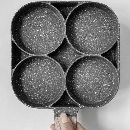 Non-Stick Four Egg Pan, Easy Breakfast Frying Skillet