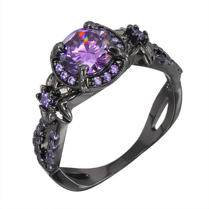 Timeless Black Sapphire Engagement Ring