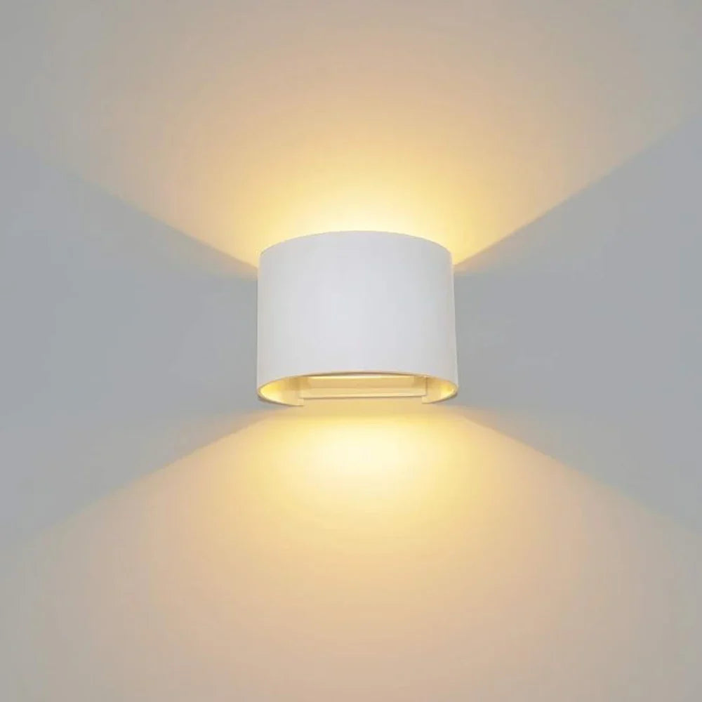 Contemporary White LED Cube Wall Light - Cofik