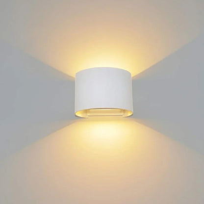 Contemporary White LED Cube Wall Light - Cofik