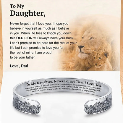Dad's Love Heartfelt Proud Daughter Bracelet - Cofik