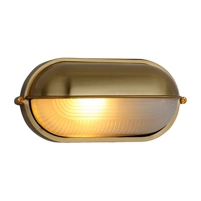 Vintage Metal Glass Outdoor Industrial Wall Light