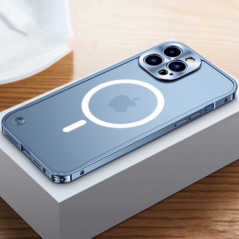 Strong Metal Phone Magnetic Charging Cover