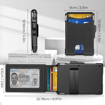 Premium Leather AirTag Wallet Card Holder