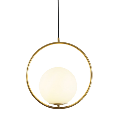 Sleek Brass Pendant Light Adjustable Ceiling Fixture