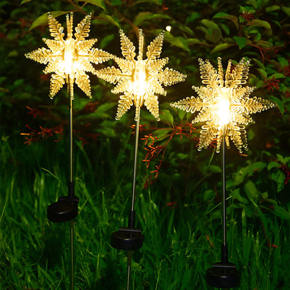 2PCS Colorful Ice Decor Waterproof Solar LED Garden Light