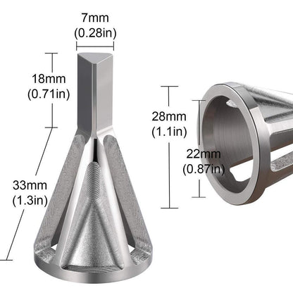 Easy Drill Bit Deburring Tool with Chamfer Cutter