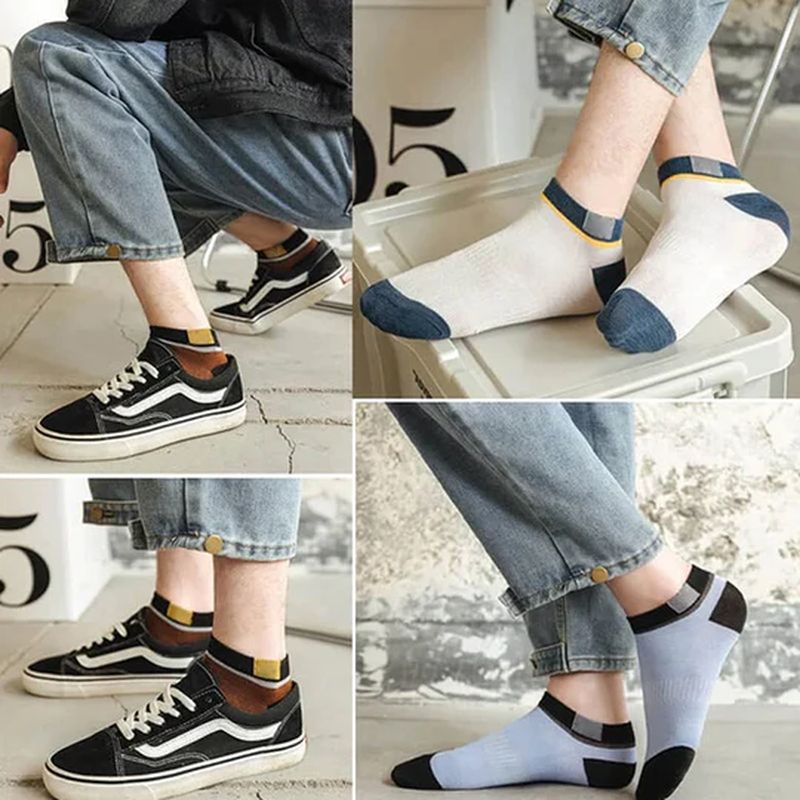 Slim Athletic Socks for Men 10 Pack