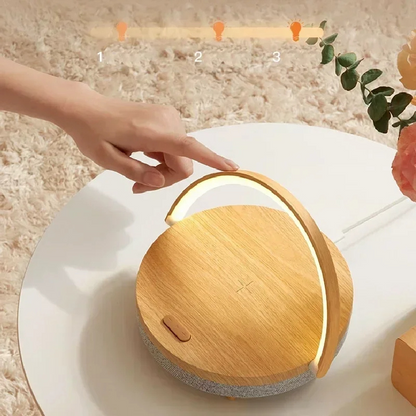 Smart Desk Lamp with Wireless Charging and Speaker