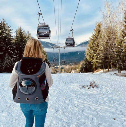 Large Window Cat Backpack - Comfy Pet Travel Carrier