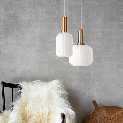Classic Colorful Glass Pendant Light Fixture