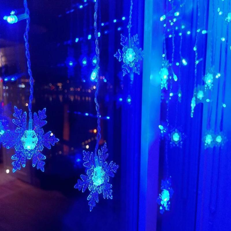 Outdoor String Snowflake Fairy Lights - Waterproof
