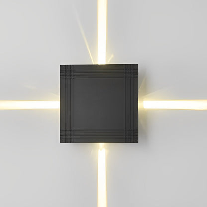 Outdoor 12W LED Star Wall Light Waterproof Modern Lamp