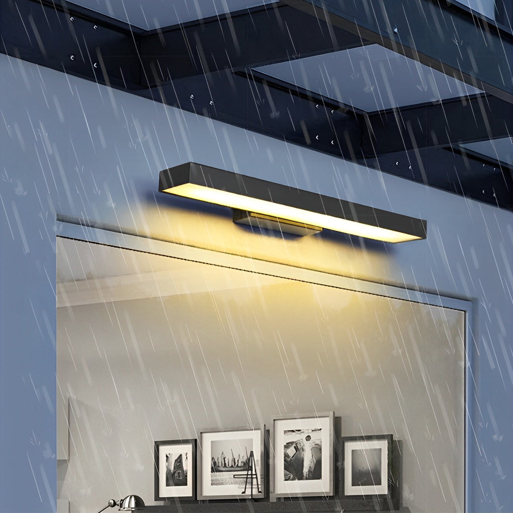Slim LED Motion Sensor Wall Light with Black Finish