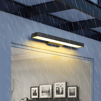 Slim LED Motion Sensor Wall Light with Black Finish