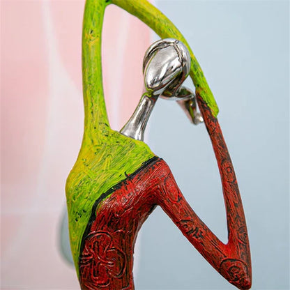 Unique Female Figurine Resin Art Sculpture for Home Decoration