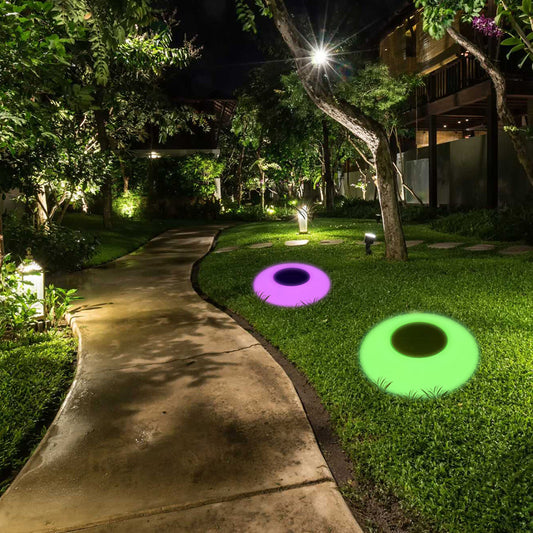 Bright RGB Solar Powered Outdoor Pool Lights - Cofik