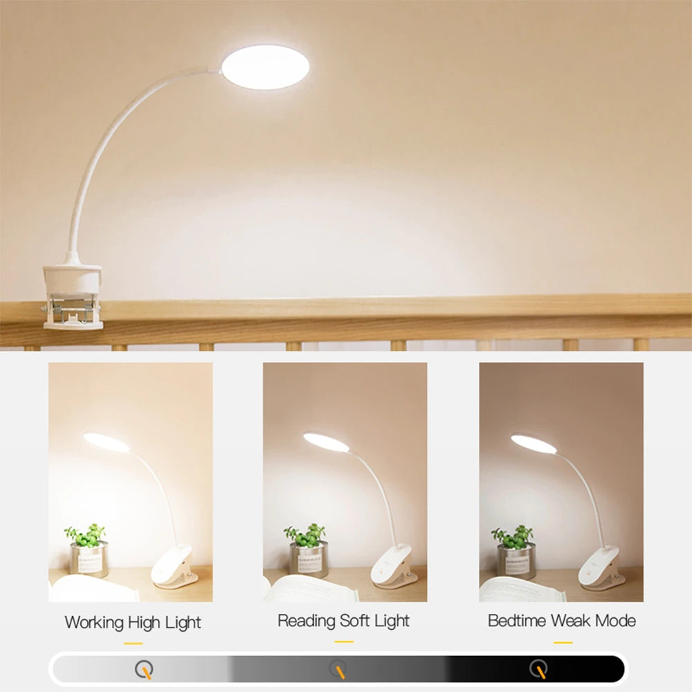 Compact Portable Bedside Reading Lamp