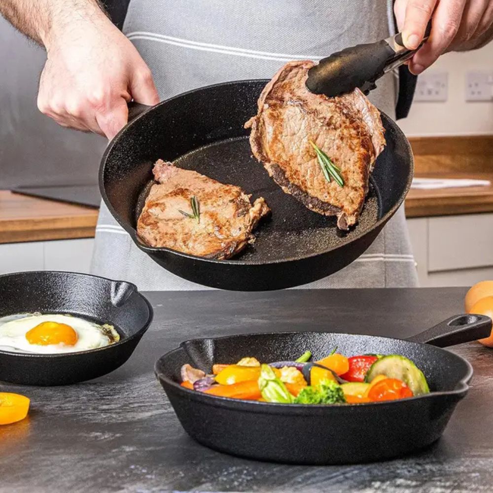 Heavy Duty Pre Seasoned Skillet Pan
