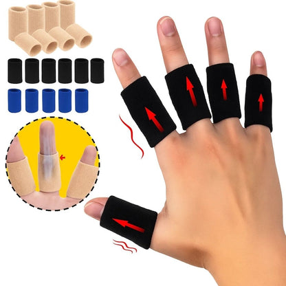 Soft Finger Protection Sleeves for Sports Injury Care