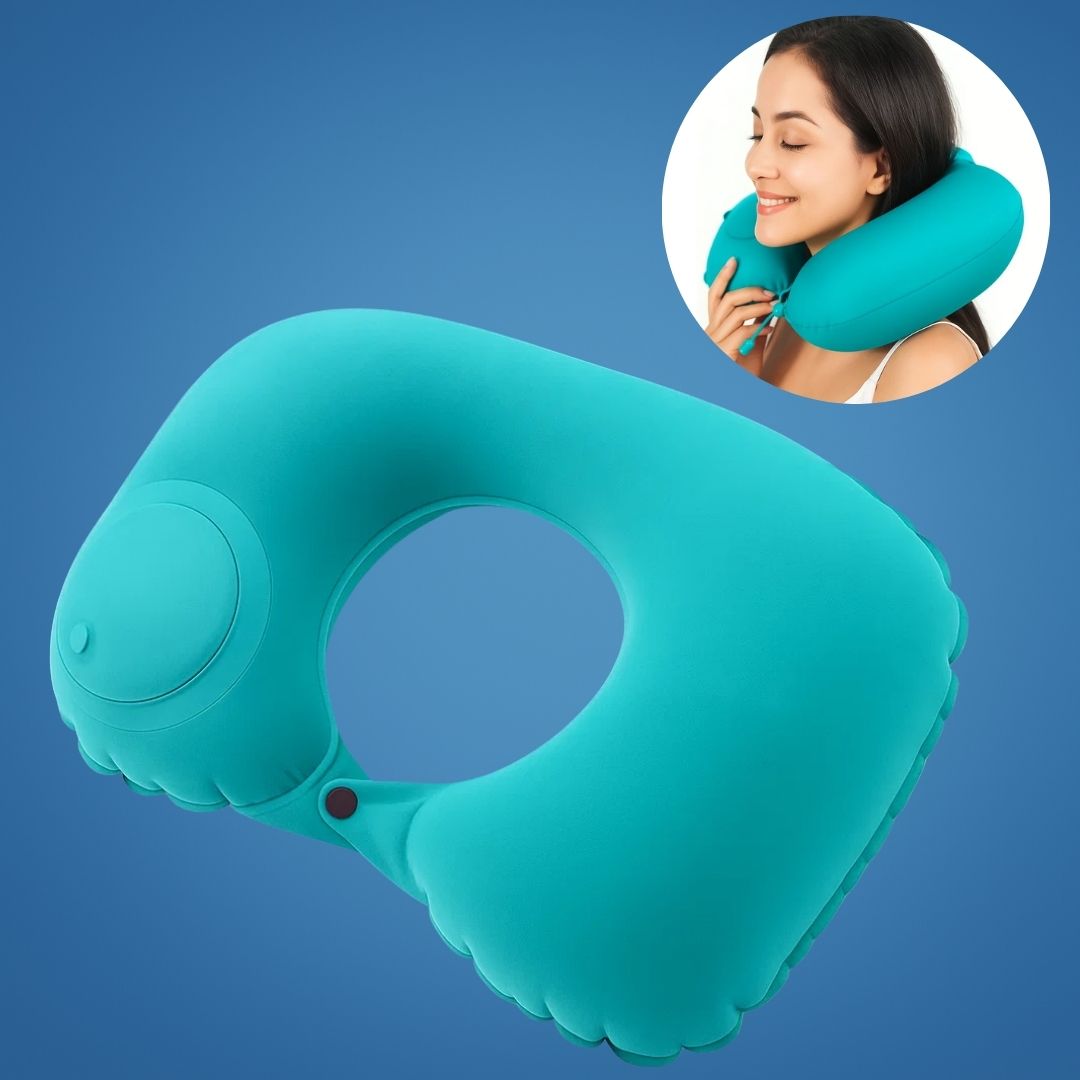Comfortable Inflatable Neck Pillow for Travel
