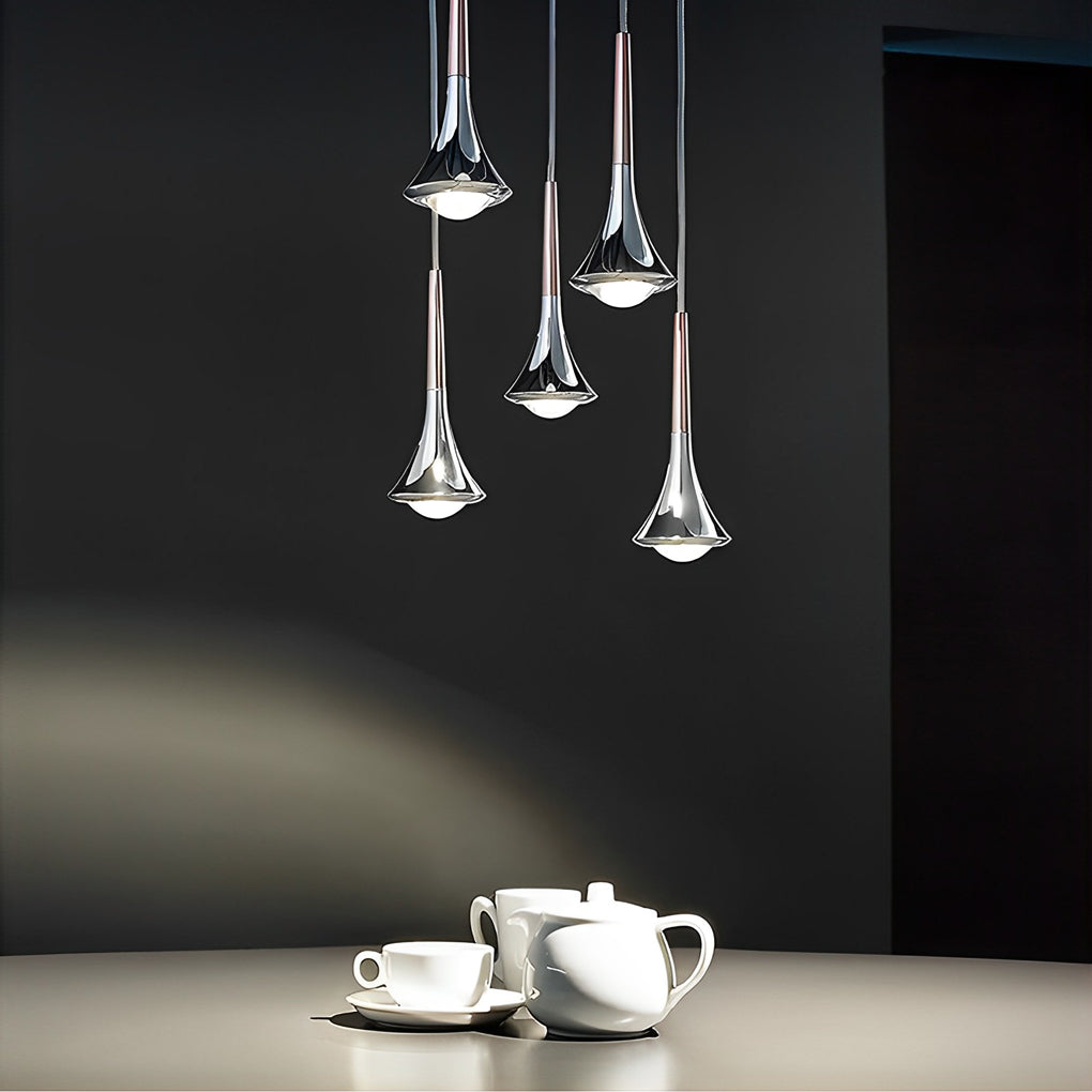 Mini Glass Pendant Light Modern Staircase Lamp