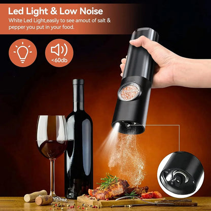 Automatic Salt and Pepper Mill – Cordless Grinder