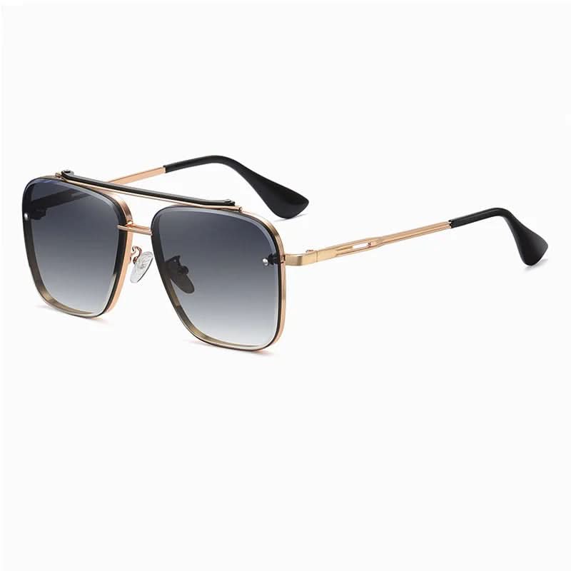 Trendy Men's Shades with Big Metal Frames
