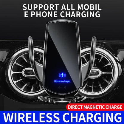 Wireless Car Charger Mount with Auto Clamp Fast Charging